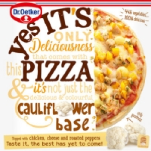 DR.OETKER Yes Its Pizza de pollo queso y pimientos asados y