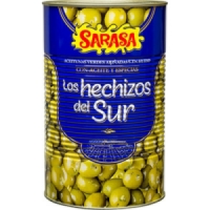 Hipercor  SARASA Los Hechizos del sur aceitunas verdes aliñadas sin hu