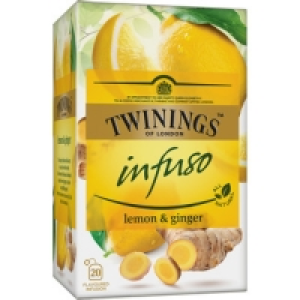 TWININGS Infuso infusión de jengibre y limón estuche 20 bols