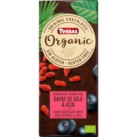 Hipercor  TORRAS Organic chocolate negro ecológico con bayas de goji y