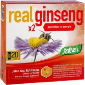 Hipercor  SANTIVERI Real Ginseng jalea real liofilizada estuche 20 via