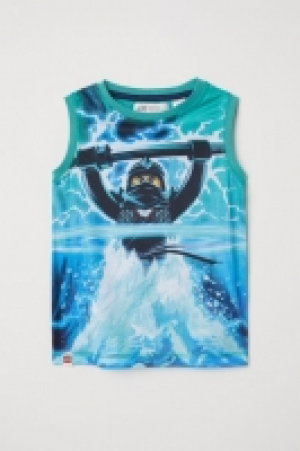 HM   Camiseta estampada sin mangas