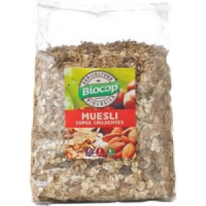 Hipercor  BIOCOP muesli en copos crujientes ecológico bolsa 1 kg