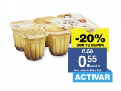 Lidl  Milbona® Flan de vainilla con caramelo