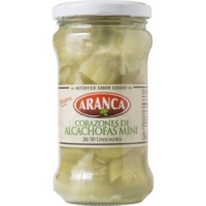 ARANCA alcachofas mini 30-40 piezas frasco 165 g neto escurr