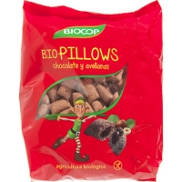 Hipercor  BIOCOP Biopillows cereales con chocolate y avellanas ecológi