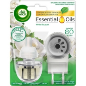 Hipercor  AIR WICK ambientador eléctrico Essentials Oils White Bouquet