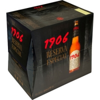 Hipercor  1906 cerveza rubia Reserva Especial pack 12 botellas 33 cl
