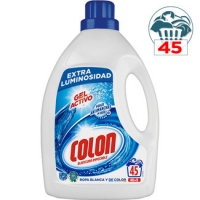 Hipercor  COLON detergente máquina líquido gel activo botella 45 dosis