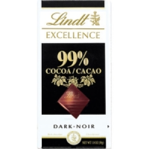 LINDT EXCELLENCE chocolate negro 99% cacao tableta 50 g