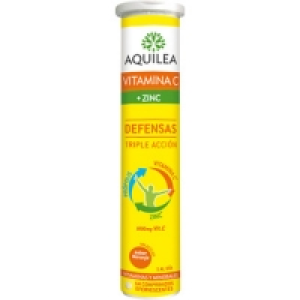 Hipercor  AQUILEA Defensas Triple Acción Vitamina C + Zinc sabor naran