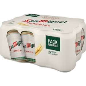 SAN MIGUEL cerveza rubia premium especial pack 12 latas 33 c