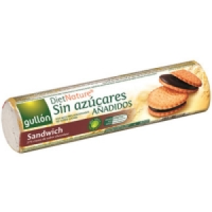 Hipercor  GULLON DIET NATURE galletas integrales sandwich con 37% de c