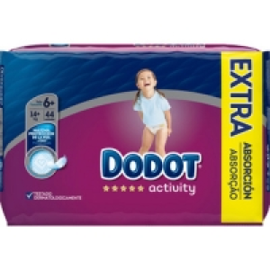 DODOT Activity pañales de 14+ kg talla 6+ paquete 44 unidade
