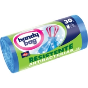 HANDY BAG bolsas de basura resistente azul antibacterias aut