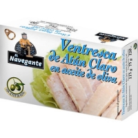 Hipercor  EL NAVEGANTE ventresca de atún claro en aceite de oliva lata