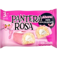 Hipercor  BIMBO Pantera Rosa bizcochitos rellenos de crema con cobertu