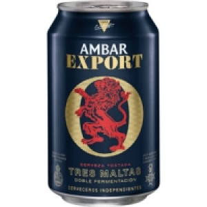 AMBAR EXPORT cerveza rubia nacional extrafuerte tres maltas