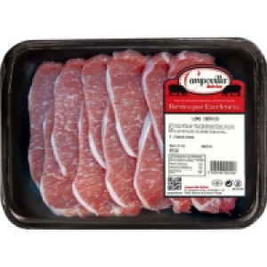 Hipercor  CAMPOVILLA lomo fresco de cerdo ibérico en filetes peso apro