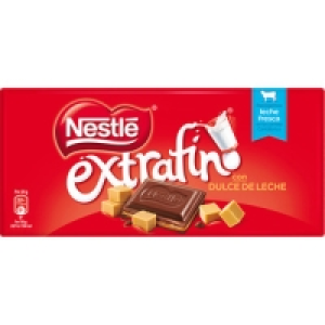 Hipercor  NESTLE EXTRAFINO chocolate con leche fresca con dulce de lec