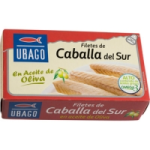 UBAGO filetes de caballa del sur en aceite de oliva lata 85  1.87 €