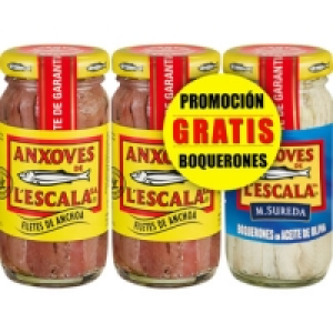 Hipercor  ANXOVES DE LESCALA filetes de anchoa en aceite de oliva pac