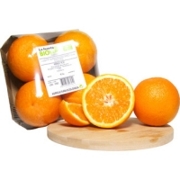 Hipercor  LA HUERTA naranja de mesa ecológica bandeja 1,2 kg peso apro