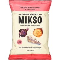 Hipercor  MIKSO chips de chirivía, boniato,naranja y remolacha con sal