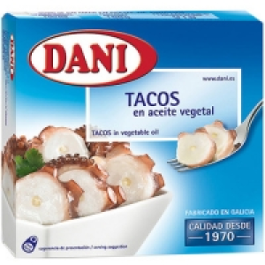 Hipercor  DANI tacos de calamar en aceite de girasol (estilo pulpo) la