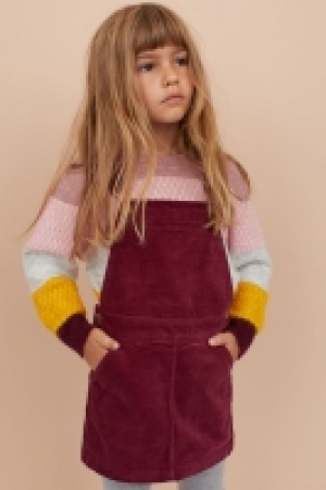 HM   Vestido peto de pana