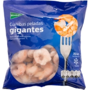 Hipercor  EL CORTE INGLES gambas peladas gigantes 35-40 piezas bolsa 4