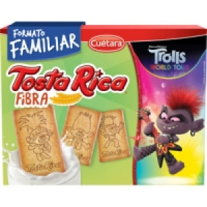 CUETARA TOSTA RICA Fibra galletas con vitaminas hierro calci
