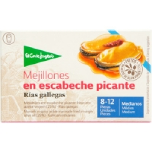 Hipercor  EL CORTE INGLES mejillones en escabeche picante de las rías 