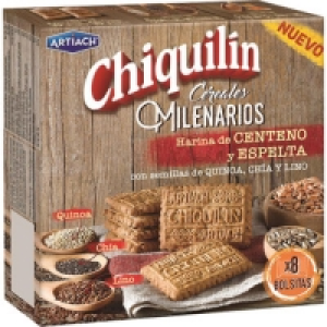 CHIQUILIN galleta de cereales milenarios con centeno, espelt
