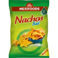 Hipercor  MEXIFOODS nachos con sal bolsa 200 g