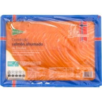 Hipercor  EL CORTE INGLES centro de salmón ahumado en lonchas envase 4
