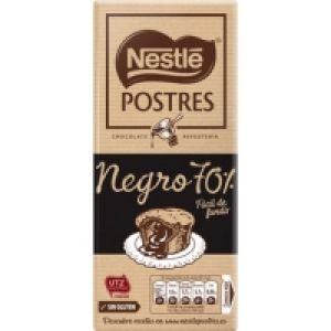 NESTLE POSTRES chocolate negro 70% para repostería fácil de