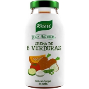 KNORR crema de 8 verduras con un toque de nata 100% natural