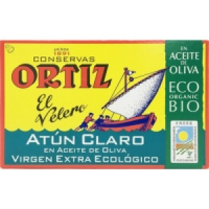 ORTIZ atún claro en aceite de oliva virgen extra ecológico l