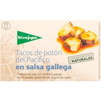 Hipercor  EL CORTE INGLES tacos de potón del Pacífico en salsa gallega