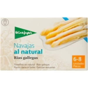 Hipercor  EL CORTE INGLES navajas al natural de las rías gallegas 6-8 