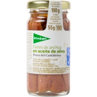 Hipercor  EL CORTE INGLES filetes de anchoa en aceite de oliva pesca d