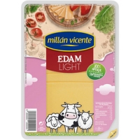 Hipercor  MILLAN VICENTE queso edam light 100% natural en lonchas enva