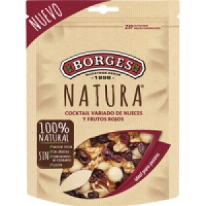 Hipercor  BORGES Natura cóctel de nueces y frutos rojos envase 120 g