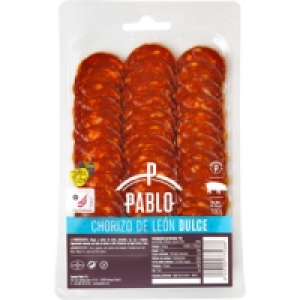CECINAS PABLO chorizo de León dulce en lonchas sin gluten en