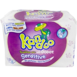 KANDOO toallitas infantiles sensitive sin perfume envase 100