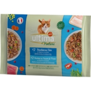 Hipercor  ULTIMA NATURE comida húmeda para gatos adultos bocaditos con