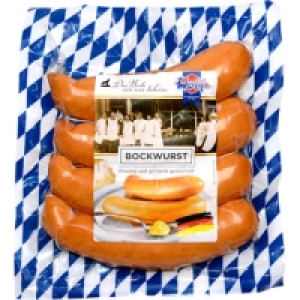 Hipercor  WOLF salchichas Bockwurst cocidas y ahumadas de cerdo 4 piez