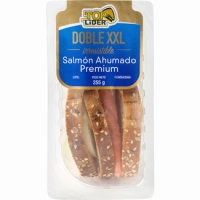 Hipercor  TOPLIDER sandwich doble XXL salmón ahumado premium envase 25