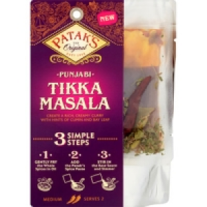 Hipercor  PATAKS tikka masala 3 pasos bolsa 313 g